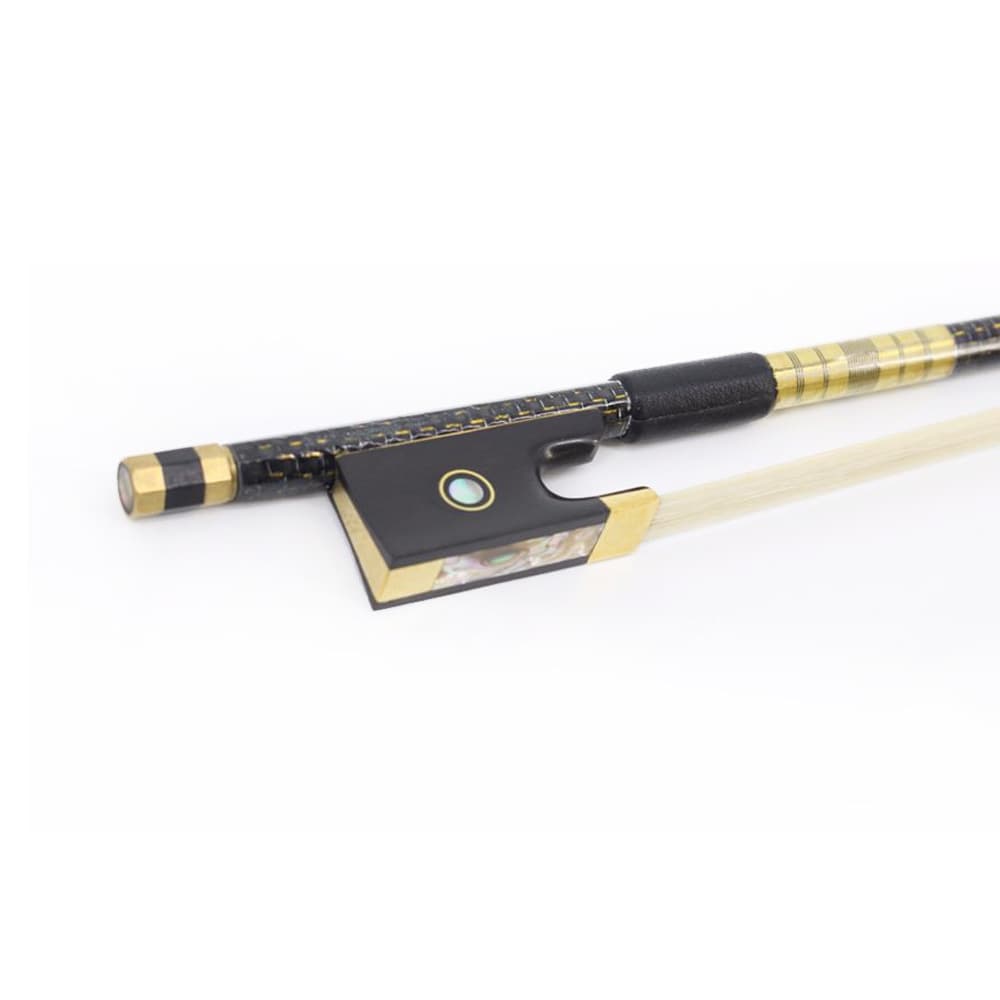 Psychic red, blue and yellow multi-color wire wrapped carbon fiber material, good elasticity violin bow violin bow