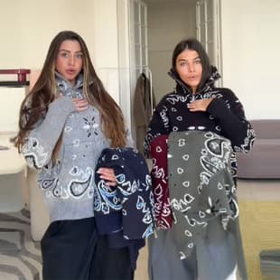 Niche Japanese Style Print Casual Lazy Knit Stand Collar Zipper Cardigan Long Sleeve Sweater Seaside Vacation Style Bestseller