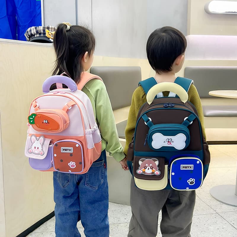 Adorable Girls Backpack Preschool Breathable Cartoon Children Kindergarten Schoolbag for Boys and Girls Middle and Large Class