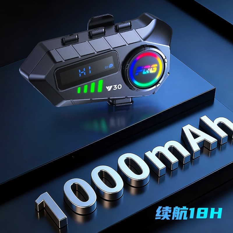 Y30 Helmet Bluetooth Headset Helmet Intercom Headset LED Screen Waterproof Motorcycle Helmet Bluetooth Headset Factory