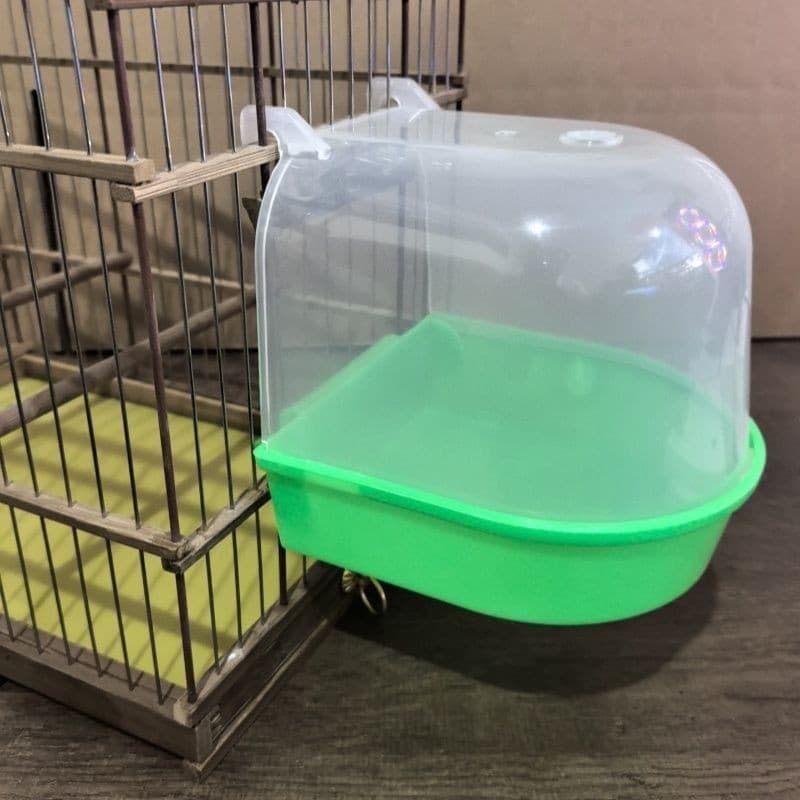 Bird bath basin Black Phoenix Budgie bird bath basin Myna thrush supplies bird cage bath box