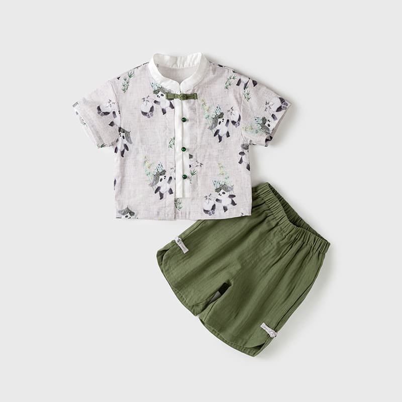 Boys' Hanfu Summer Thin Clothes Chinese Style Children's Tang Suit Male Baby One Year Old New Chinese Suit Performance Clothes