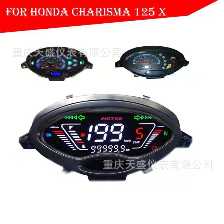 Export WAVE125S CHARISMA125X Digital Speedometer Assembly Electronic Speedometer LCD Instrument