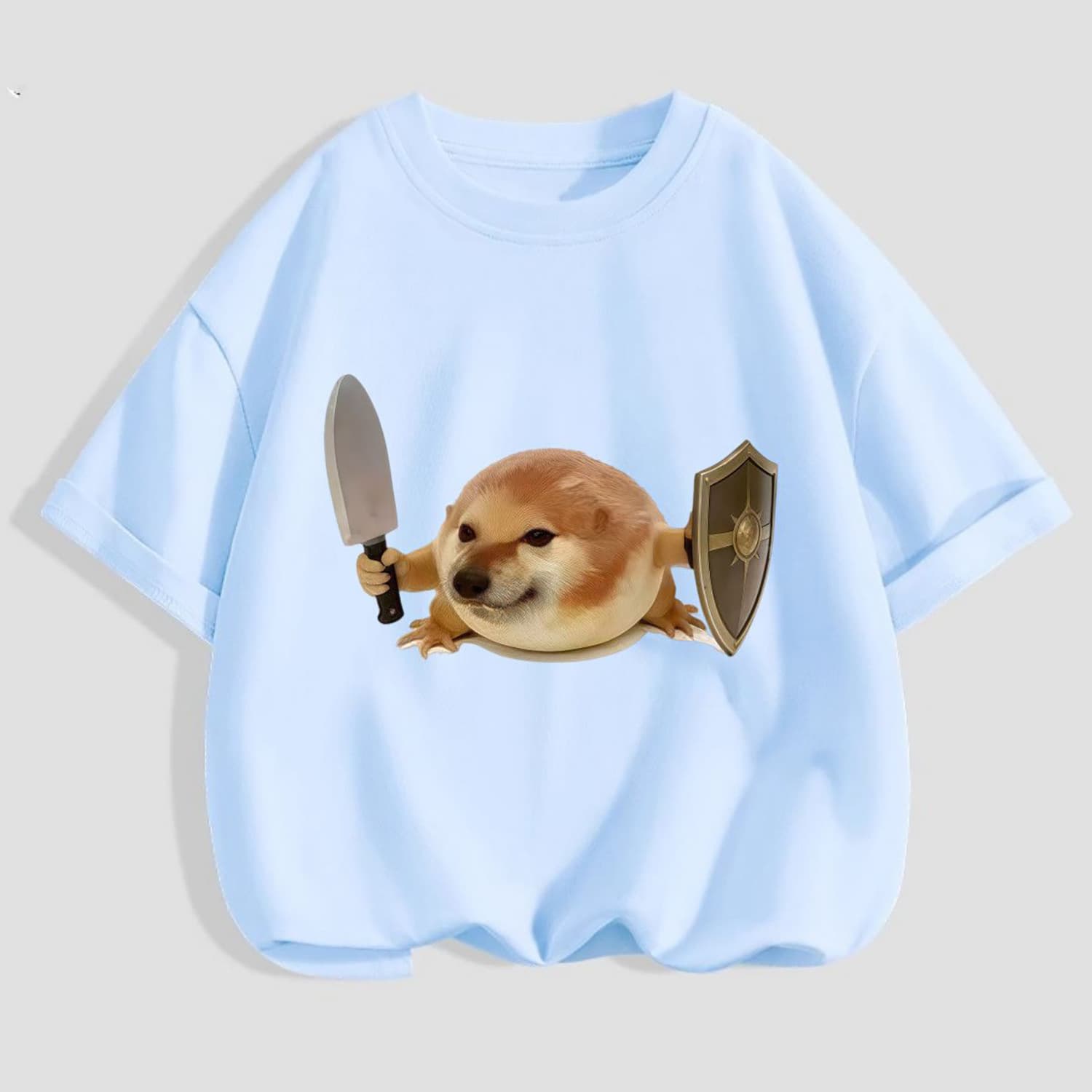 My Daodun Dog Kids Boys Short Sleeve T-Shirt Summer 2026 New Pure Cotton Boys Girls Children's Clothing Top T