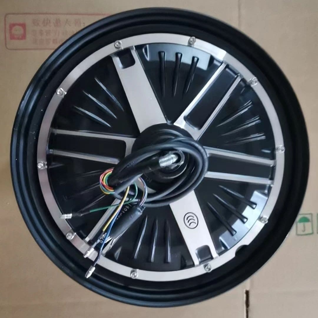 New national standard electric vehicle motor 14-2.50 electric vehicle pure copper motor rising brake 350W48V motor hub