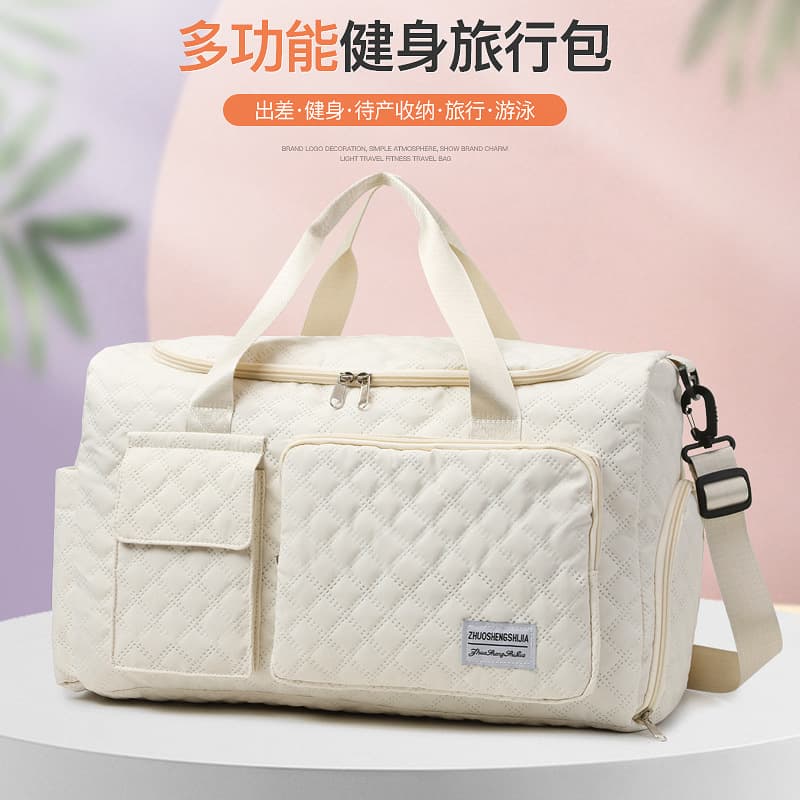 Cross-border Minimalist Short-trip Travel Bag New Large-capacity Lightweight Training Gym Bag Commuter Trendy Street Travel Bag