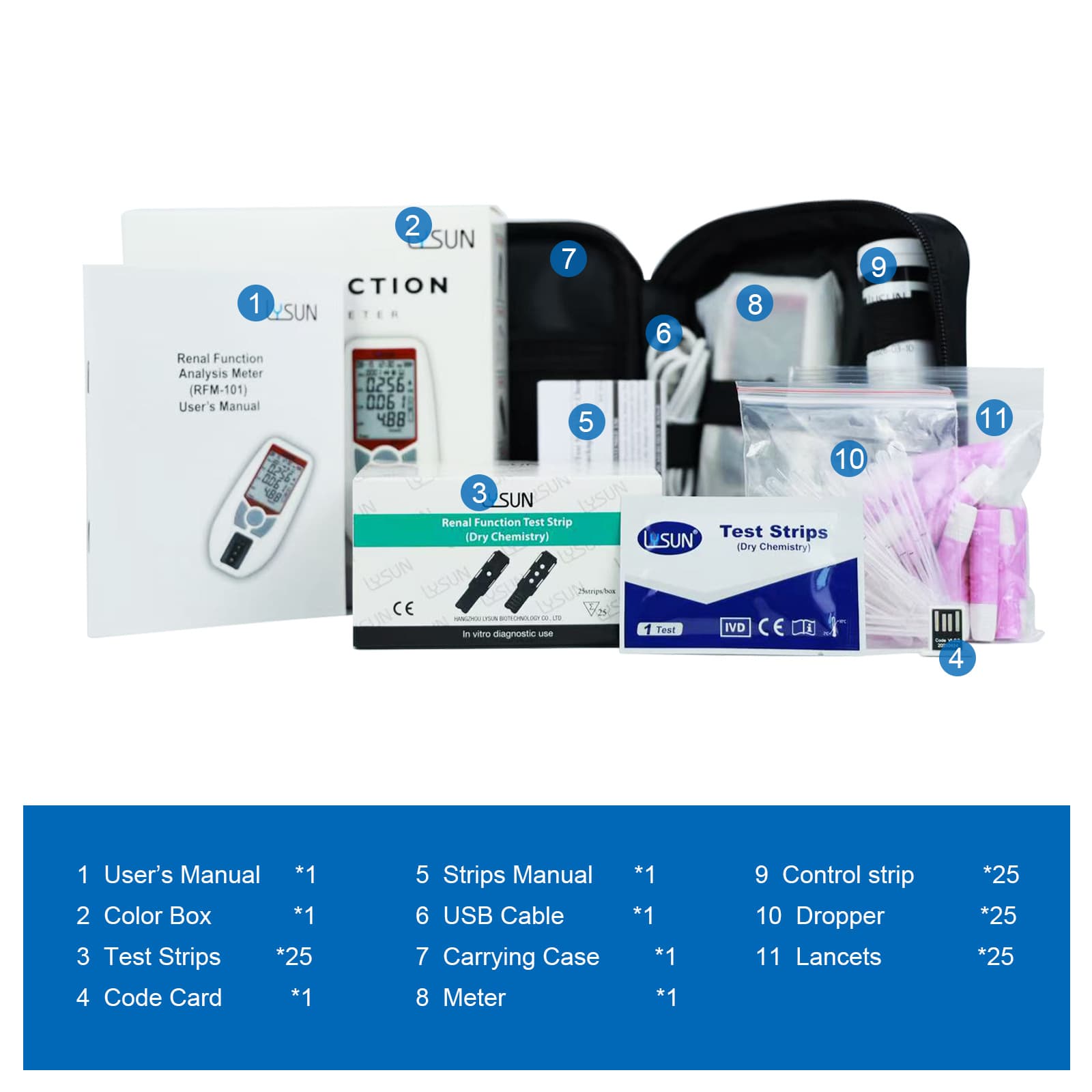 In Stock Amazon Hot Selling Portable Dry Biochemistry Renal Function Analyzer 3-in-1 Creatinine Uric Acid Urea