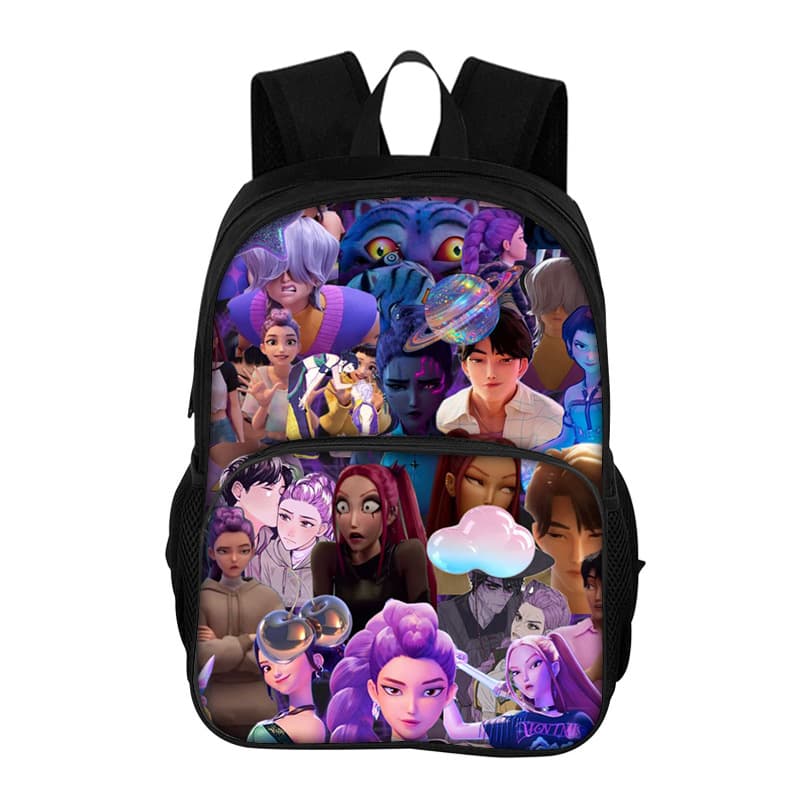 Kpop Witch Hunter Girl Group Trendy Children's Shoulder High Definition Print Large Capacity Lightweight Spine Protector Student Backpack