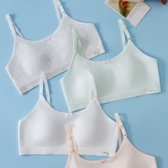 Yizini Student Vest Seamless Naked Ammonia Student Teen Girl Bra Girls Developing Period Breathable Vest Wholesale