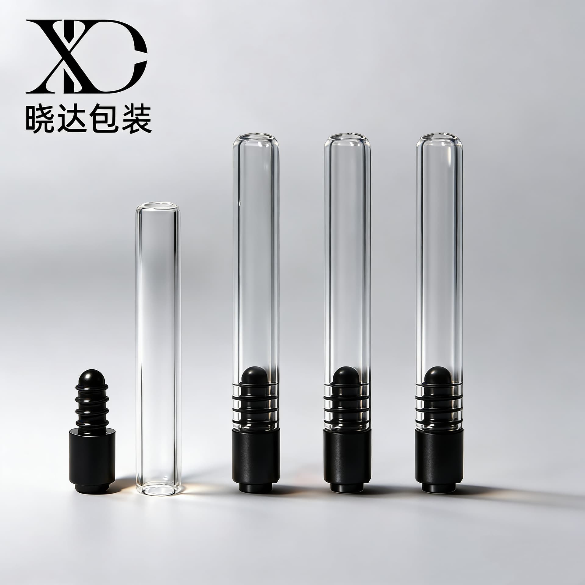 0.5ml Perfume Sample Bottle Mini Test Tube Bottle Eye Serum Bottle with Rod Borosilicate Glass Sample Bottle