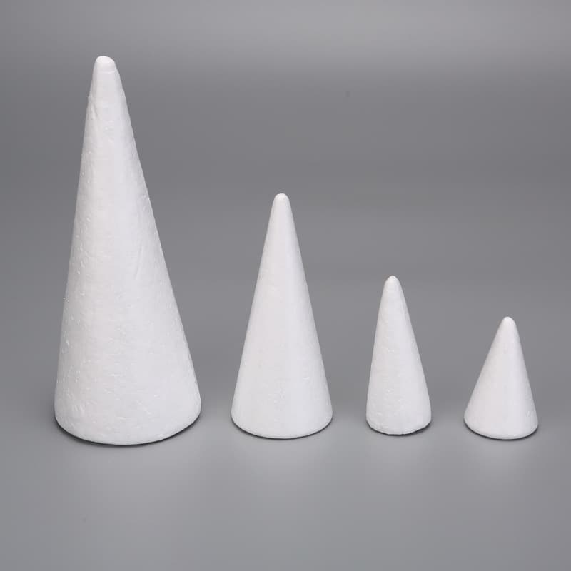 New Cone Polystyrene Foam Ball Light Clay Accessories Christmas Tree DIY Decoration Material Macaron Tower Polystyrene Foam