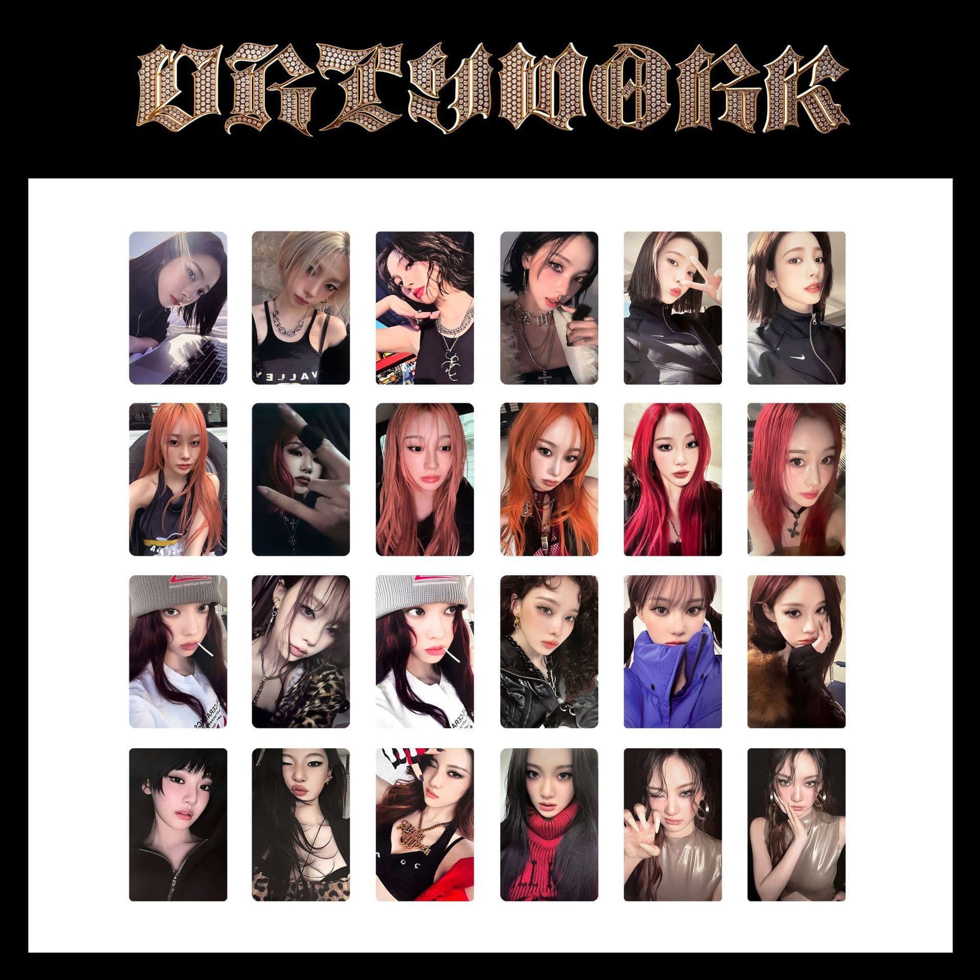 aespa single album "Dirty Work" special card random card Ryu Jimin Ning EIZO gold winter photo card