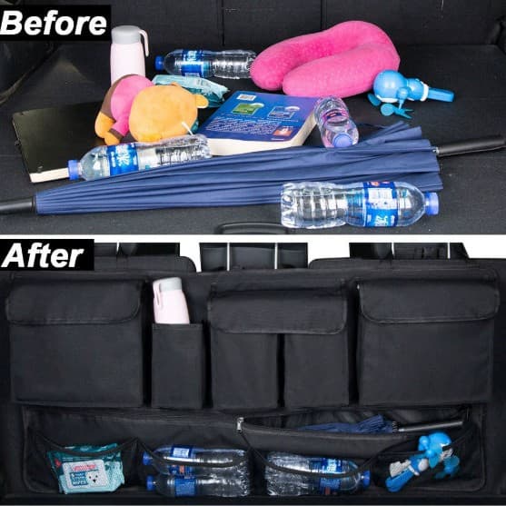 Car Trunk Organizer Hanging Bag Seat Back Storage Pouch SUV Rear Seat Car Storage