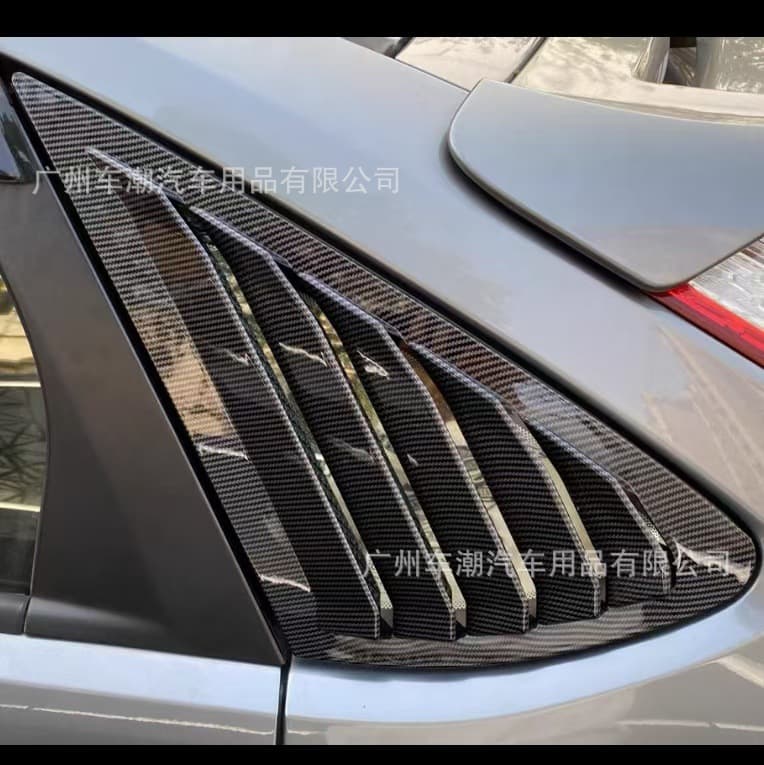 05-15 Classic Focus Rear Quarter Window Mustang Style Louver Spoiler Add-on for Hatchback Modification Accessories