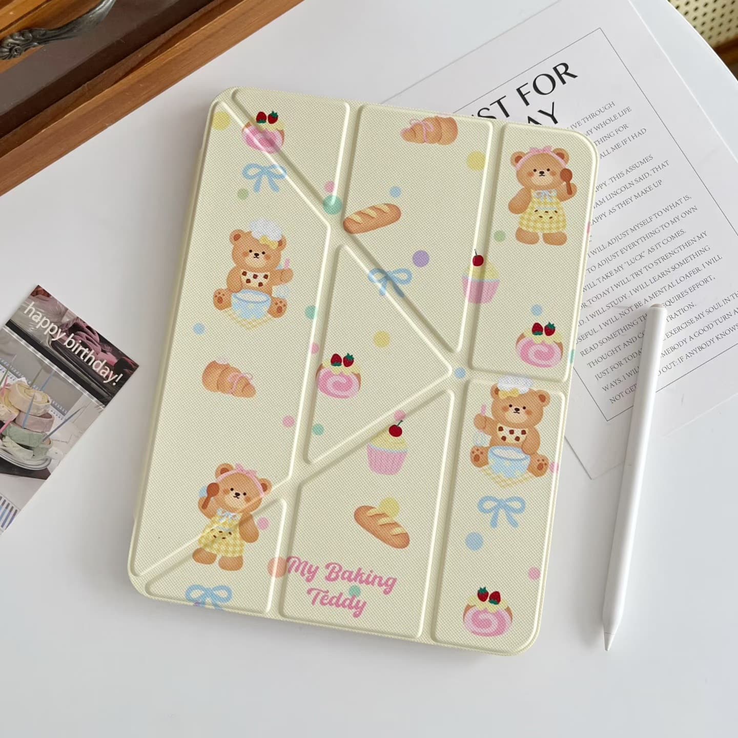 Summer Berry Dog iPad Air 7/6 Case A16 Tablet 10/9/8 Gen Pro 11 Inch Protective Cover