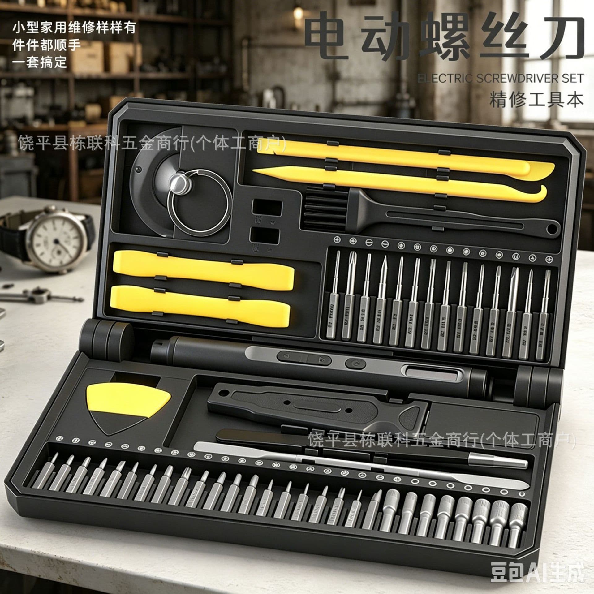58-Piece New Hot-Selling Precision Laptop Disassembly and Repair Rechargeable Electric Screwdriver Kit Set