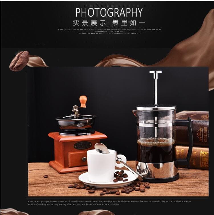 Coffee Pot French Press Hand Drip Coffee Filter Cup Household Manual Press French Press Coffee Filter Pot