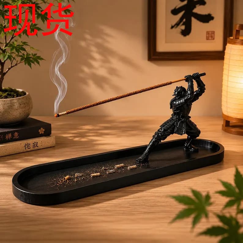 Cross-border New Katana Style Incense Stick Holder Samurai Sword-shaped Incense Burner