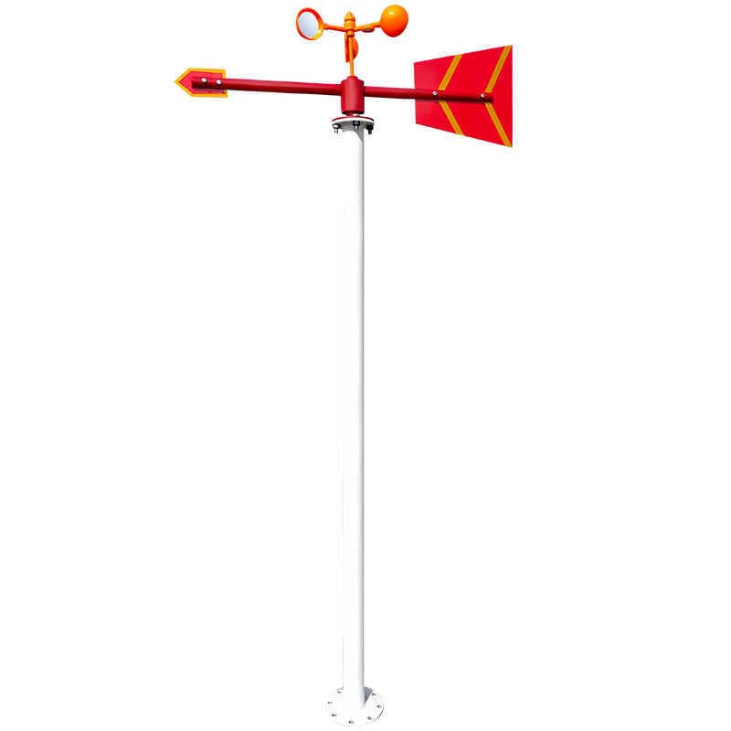 Stainless Steel Weather Vane Luminous Reflective Outdoor Rotating Anemometer Industrial Metal Standard Pole Passed Safety Inspection