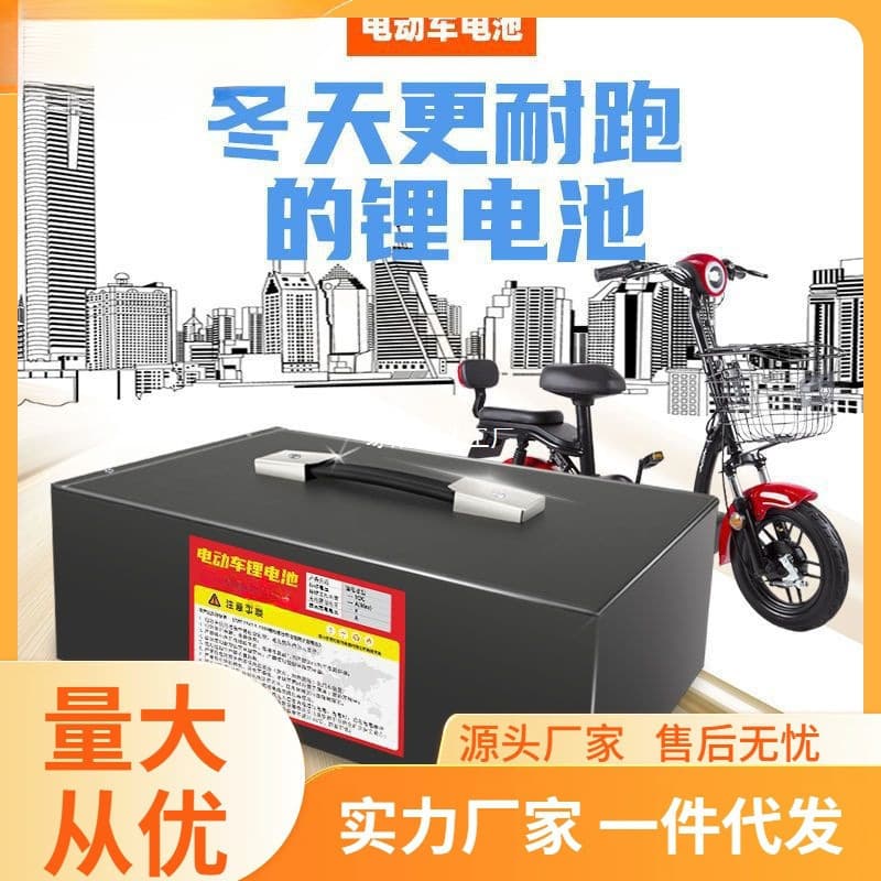 Electric Vehicle Lithium Battery 48V 20Ah 60V 72V Long Range Large Capacity Three-Wheel Wholesale Electric Bicycle Battery for Delivery