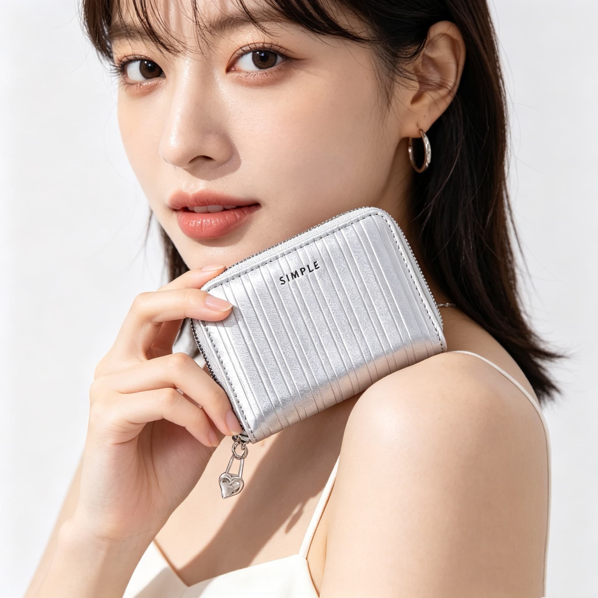 Special Price Korean Style Classic Minimalist Zipper Mini Ins 11 Card Slots Multi-Slot Ladies Accordion PU Card Holder