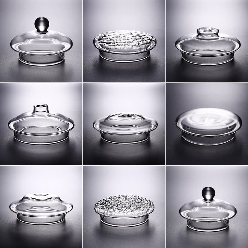 Accessories High Borosilicate Glass Teapot Lid Cup Lid Universal Cup Teapot Lid Kettle Lid Round Glass Lid Sold Separately