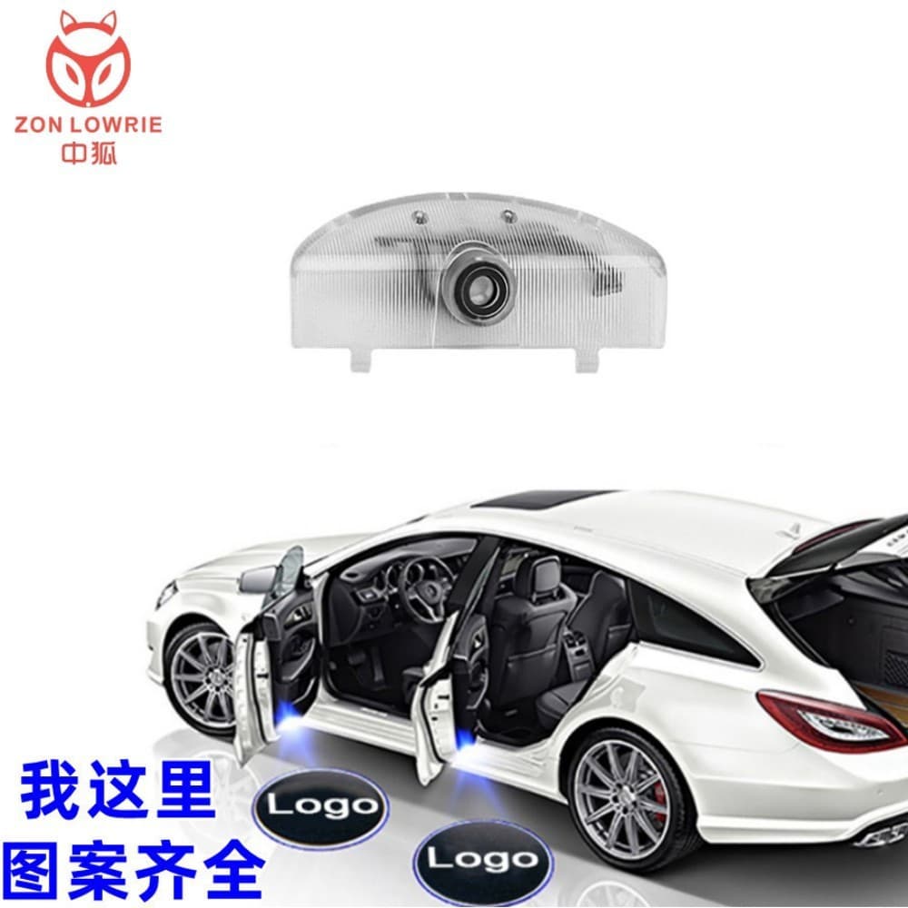 Suitable for Mitsubishi PAJERO Pajero v87v93v97 modified decorative door welcome light projection atmosphere LED light