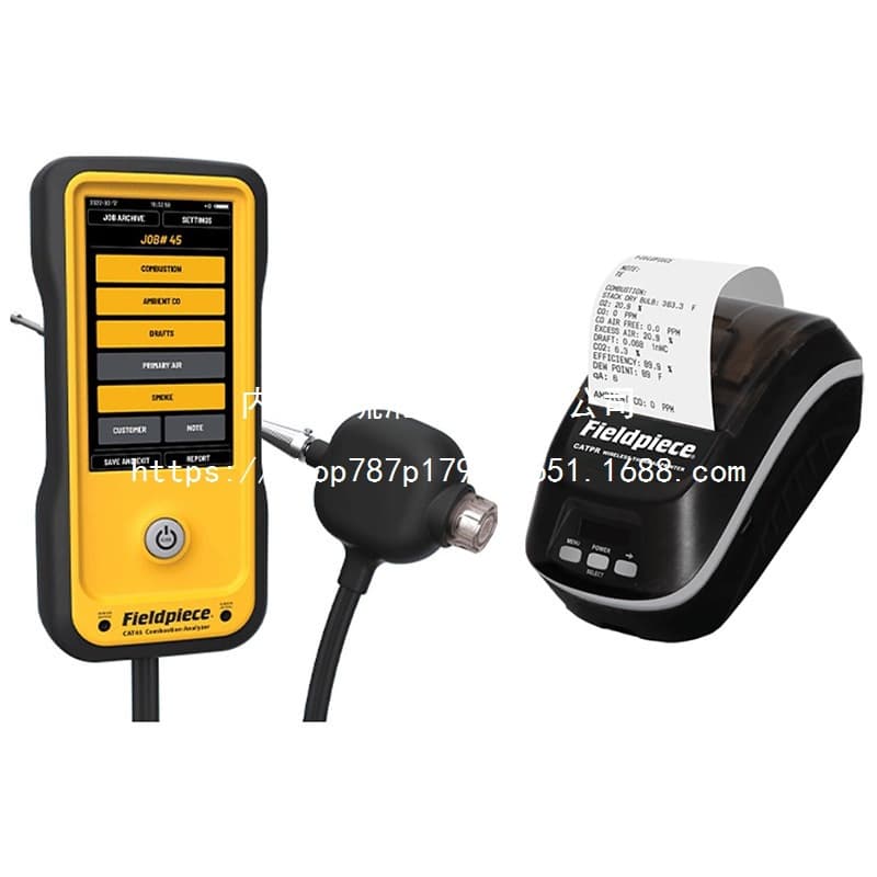 Fieldpiece CAT45K2 Combustion Analyzer with Wireless Printer