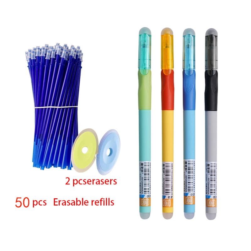 Erasable Gel Pen, Easy to Wipe, Double-Sided Erasable Pen, 0.5mm Crystal Blue, Student Stationery, Yiwu Wholesale