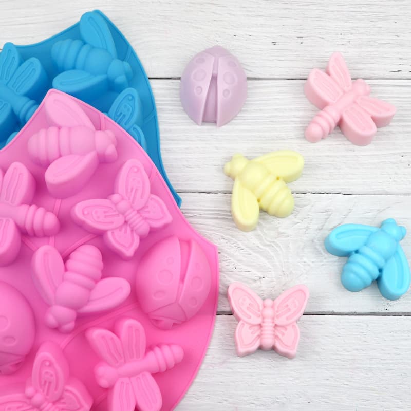 All are better than 8-piece flower and plant garden insect silicone cake molds, silicone handmade soap molds, kitchen DIY aromatherapy molds