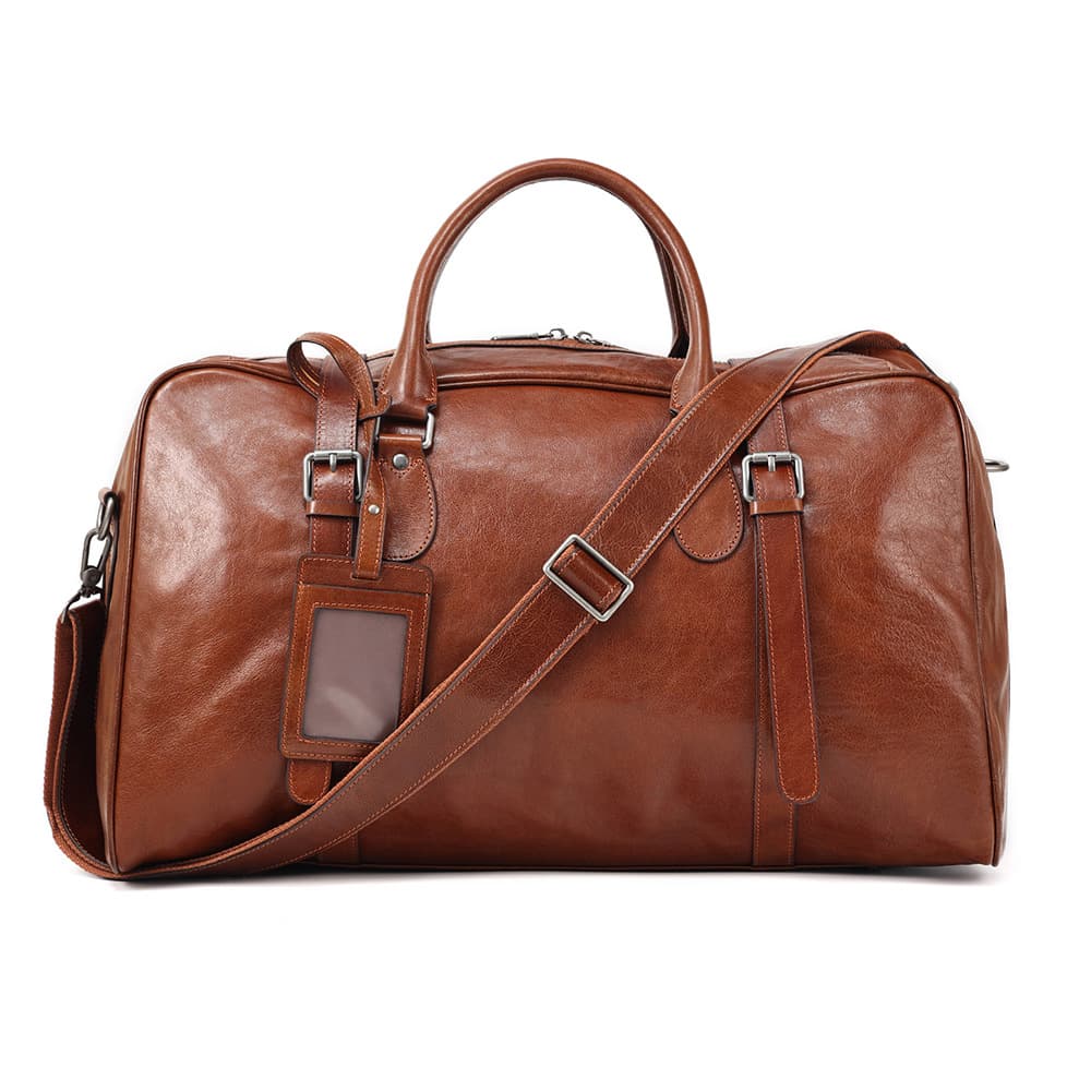 Large Capacity Retro Handheld Business Luggage Bag Men's Sports Fitness Bag Travel Bag Leather Short Distance Travel Bag