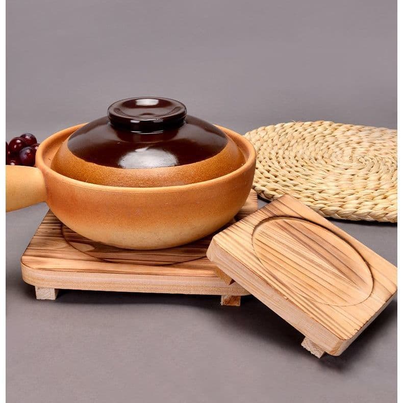 A2 Insulated Solid Wood Cedar Wood Stove Base for Tea Brewing, Stone Bowls, Pot Trimmers, Baking Trays, Charcoal Grilling Plates, Casserole Trays, Commercial Use