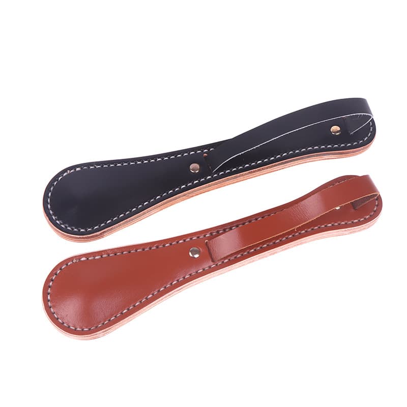First layer cowhide Boston leather racket lead weight outdoor self-defense edc women's Boston cowhide racket