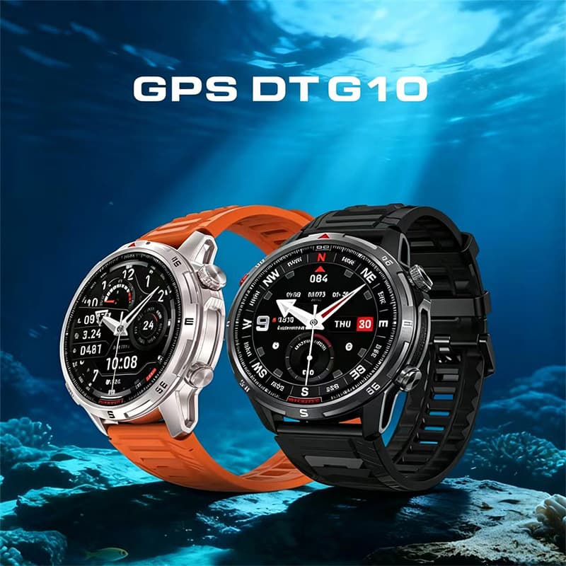 DTG10 Smart Watch Offline Map GPS Bluetooth Call Offline Music Heart Rate Compass Multi-Sport Mode