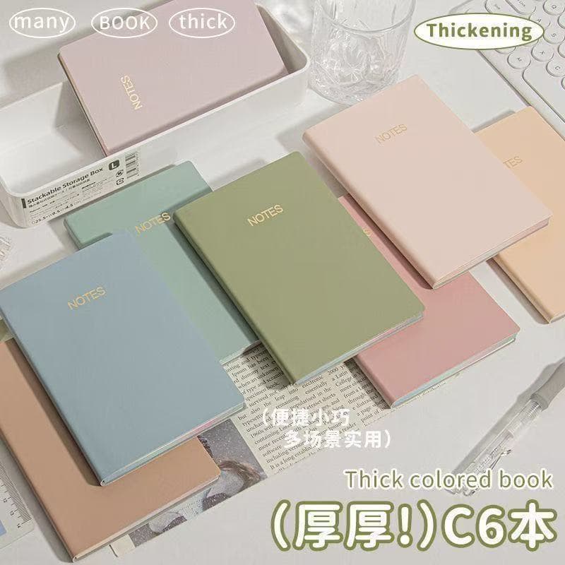 Cross-Border Wholesale C6 Soft Cover Waterproof Thickened Notebook Study Office Meeting Notes Excerpts Work Manual
