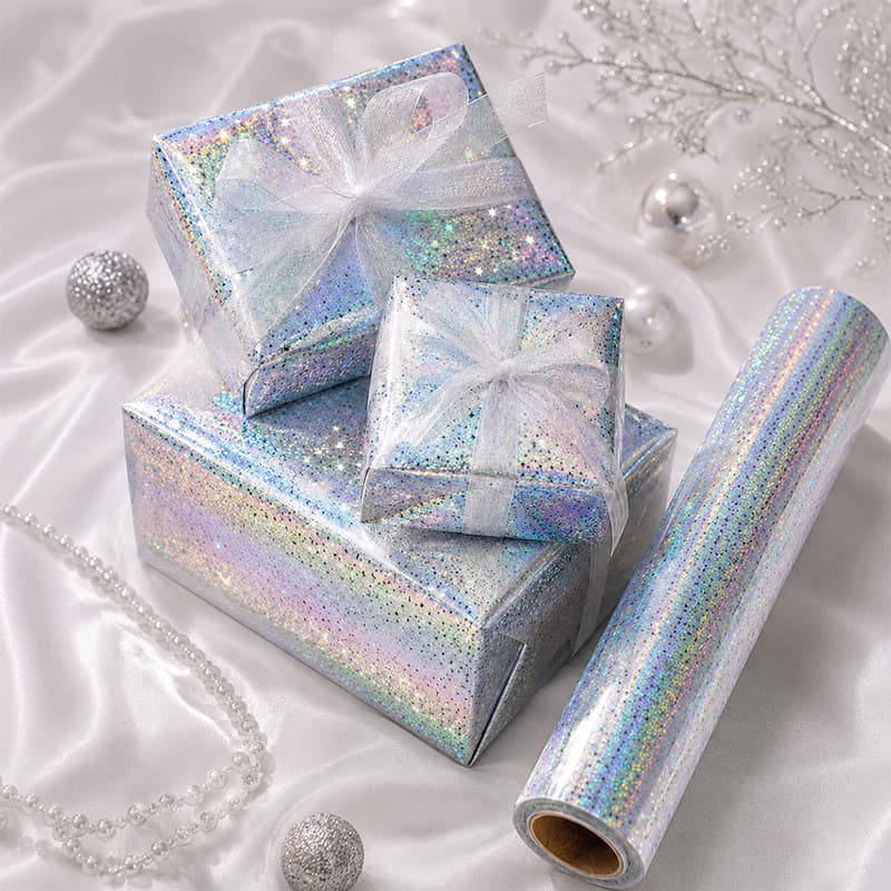 Laser roll star wrapping paper flash laser gift paper birthday holiday party gift wrapping paper in stock