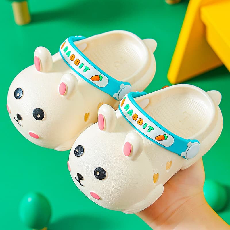 Children's Slippers for Girls, Summer Indoor Cute Cartoon Non-Slip Soft Sole for Toddlers and Boys