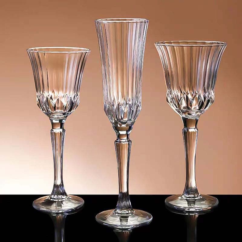 European Luxury High-End Stemmed White Wine Glass, French Cocktail Glass, Household Glass Red Wine Champagne Glass