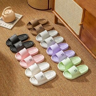 Bathroom Slippers for Women, Summer Portable Home Anti-Slip Shower Slippers for Men, In Stock
