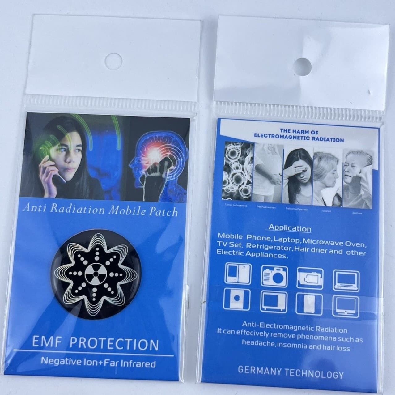 Cross-border Supply Round Silicone Laser Wave Anti-radiation Quantum Shield Negative Ion Terahertz Energy Phone Patch