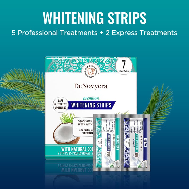 TK Cross-border Hot Product Tooth Whitening Strip Coconut Oil Dental Care Teeth Whitening Strips