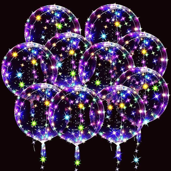 New Helium Floating Luminous Balloons, Flying Bobo Balls, LED Birthday Decoration Props, Christmas Floating Balloons