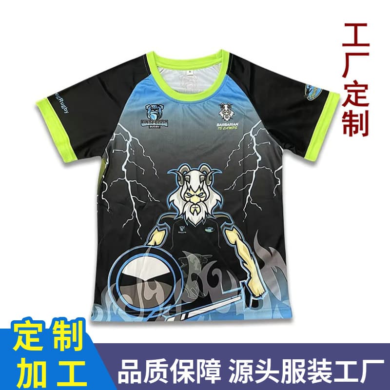 Custom Foreign Trade 3D Heat Transfer Round Neck, Men's Promotional Shirts Event Wear Sports Jerseys Full Polyester Quick-Dry Short Sleeve T-shirts