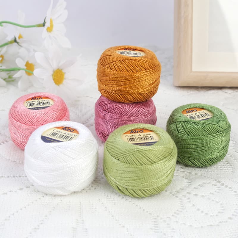 2026 New High-end Lace Thread 10g/40m/Bundle, 10 Packs/Box New Colors DIY Hand Embroidery Thread Knitting