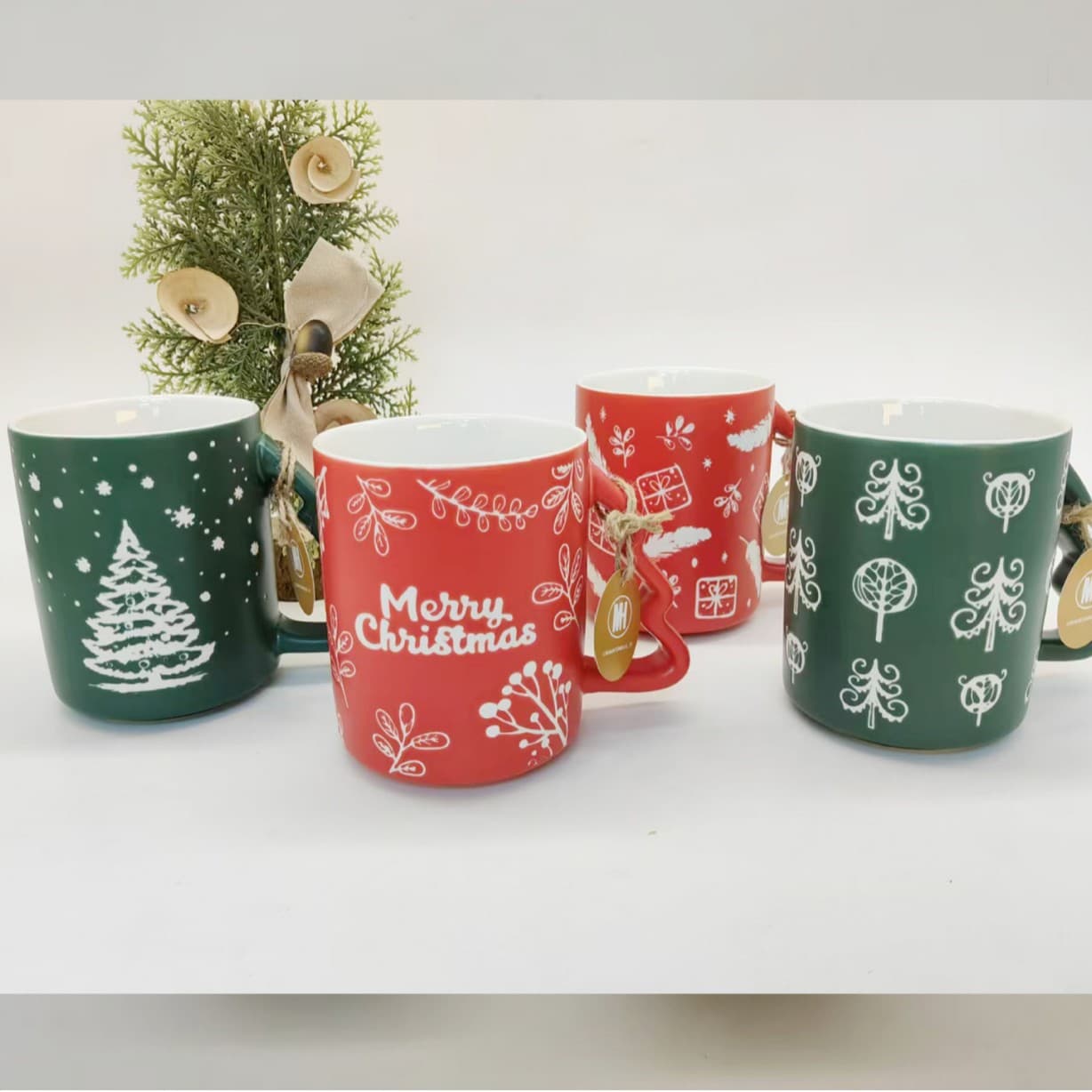 2024 Canton Fair Christmas Series Simple Straight Body Milk Cup Custom LOGO Business Hotel Cup