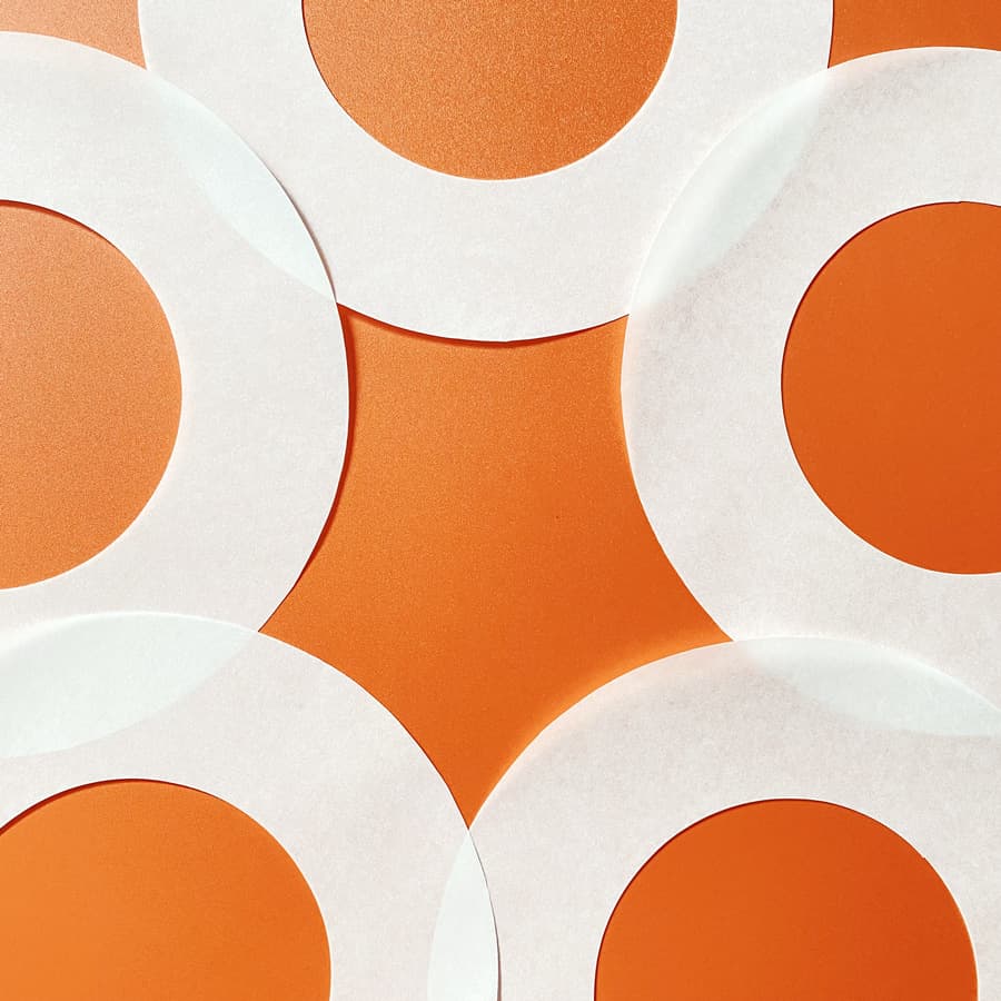 Round double-sided tape release paper, double-sided isolation silicone-coated paper, solid isolation paper.