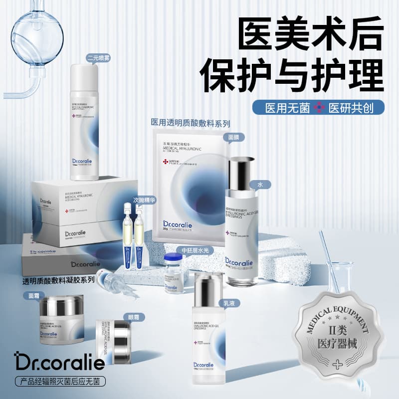 Medical Device Grade Dressing for Post-operative Recovery in Medical Aesthetic Salons: Recombinant Type II Hyaluronic Acid, Hormone-Free Combination