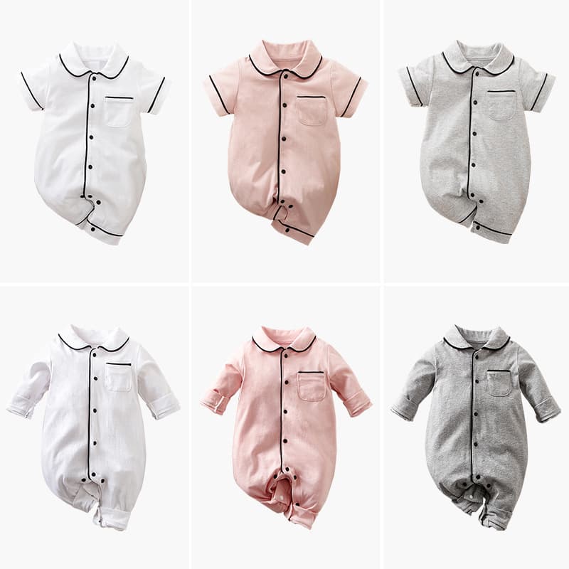 Baby crawling clothes ins baby jumpsuit newborn home pajamas cotton spring and autumn styles for boys and girls ready for sale