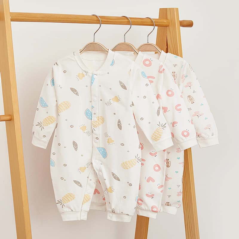 Long Sleeve Baby Romper Spring Autumn Newborn Clothes Infant H Harie Crawling Suit Cotton Safe Class a Gender Neutral