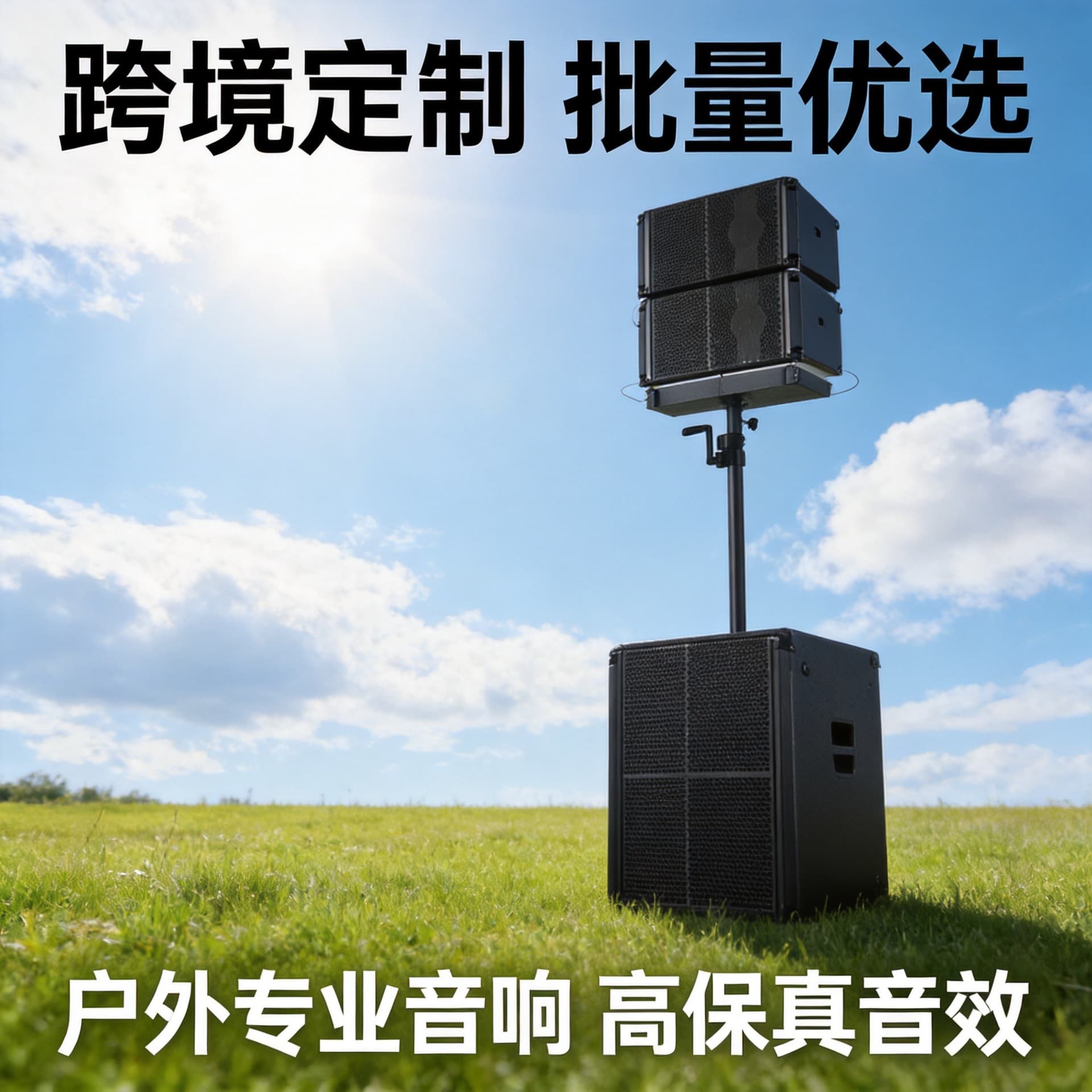 Single 10-inch portable line array speaker, outdoor performance stage audio, bar high-power full-range speaker